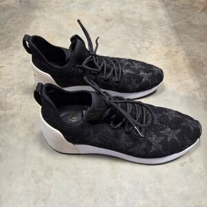 ASH Black Glitter Star Detail Sneakers Athletic Shoes Women Size 38